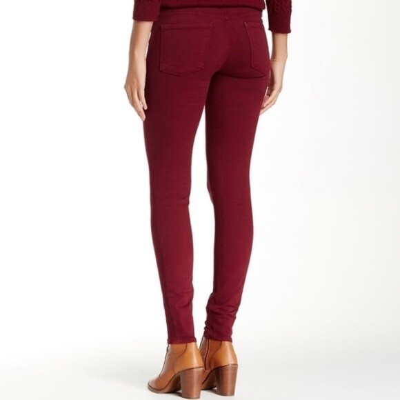 Vince Brick Red Skinny Jeans Size 25 - Picture 5 of 15